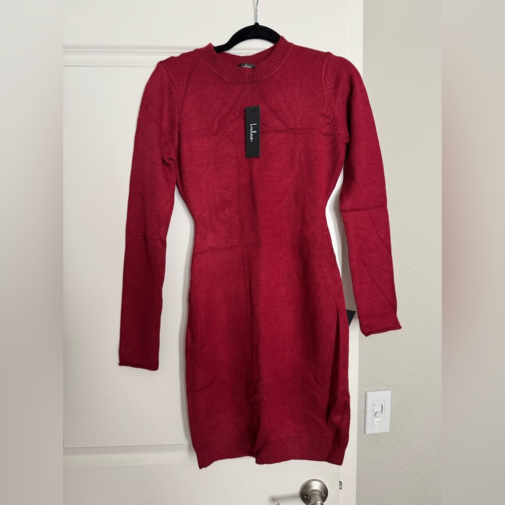 Red Sweater Dress